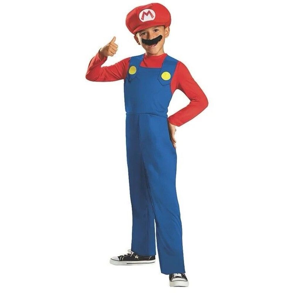 Disguise Super Mario Child Costume, L